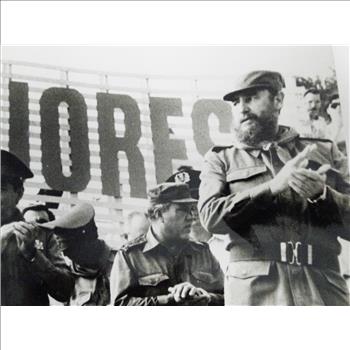 5 RARE 1980's Original Glossy Pictures of Fidel Castro of Cuba