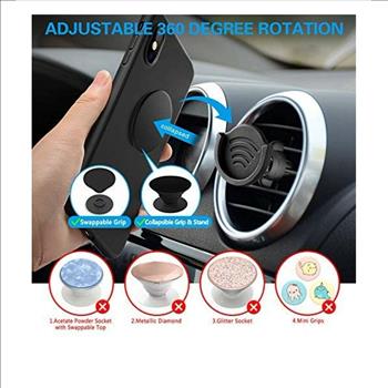 Pop-Tech Silicone Air Vent Car Mount Cell Phone Holder NEW