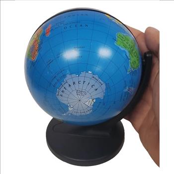 Vintage 2001 US Replogle Desk Scan Mini Globe Educational Dual Direction Spin 6