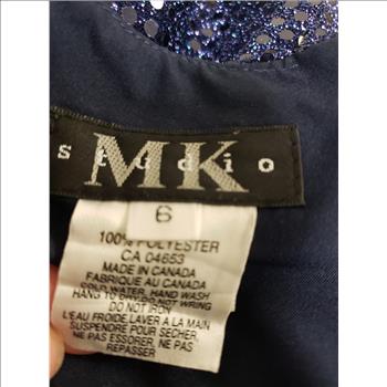 MK Studio Sparkly Blue Sequins Sleeveless Women's Cocktail Dress Sz S, Canada