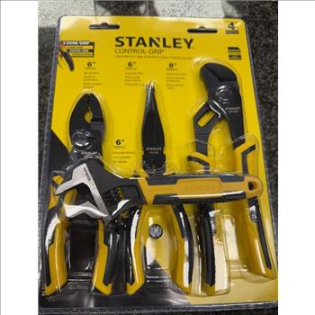 Stanley 4 Piece Plier Set New