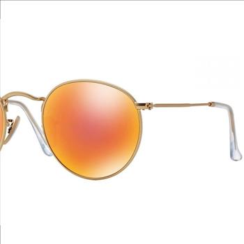 Ray Ban Sunglasses New Model 3447 - Retail $204.00 - Gold Frame Orange Mirror Lens