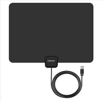 50 Mile Flat Indoor Amplified HD TV Antenna