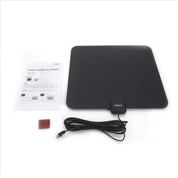 50 Mile Flat Indoor Amplified HD TV Antenna