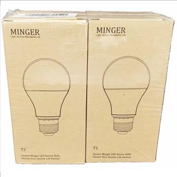 2 Pack New Minger T2 LED Sensor Bulbs