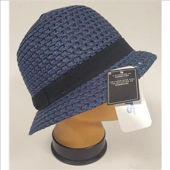 Ladies Sears Jessica Navy Blue Cloche Hat Size 5 New Old Stock