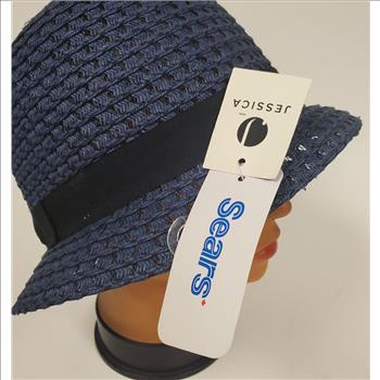 Ladies Sears Jessica Navy Blue Cloche Hat Size 5 New Old Stock