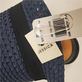 Ladies Sears Jessica Navy Blue Cloche Hat Size 5 New Old Stock