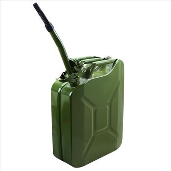 5 Gallon Jerry Can Gas Fuel Steel Tank Green Military NATO Style 20L Storage Can
