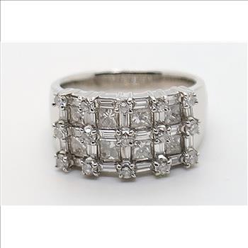 2.18 Carat Diamond Ring on Platinum Sz 7