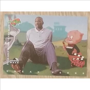 1996-97 Upper Deck Space Jam Trading Cards From Golf Clubs to Fan Club Michael Jordan