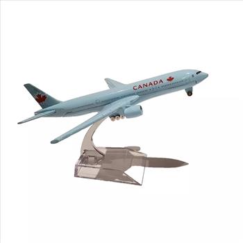 Die Cast Air Canada Model Airplane Boeing 777 Blue 7