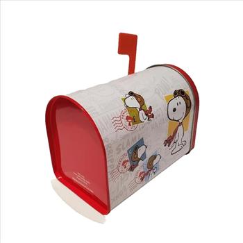 2019 Peanuts Snoopy Tin Metal Mailbox Mail Box