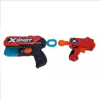 Nerf Zuru X-Shot Double Kickback & Micro Toy Gun Lot