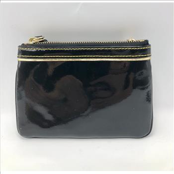 Dooney & Bourke Black Patent Leather Keychain / Change Purse