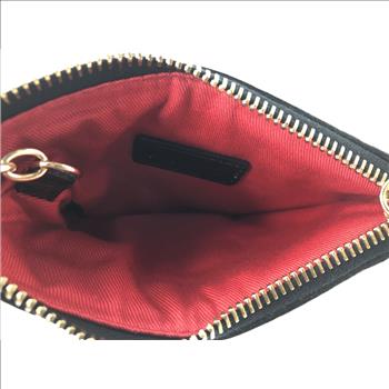 Dooney & Bourke Black Patent Leather Keychain / Change Purse