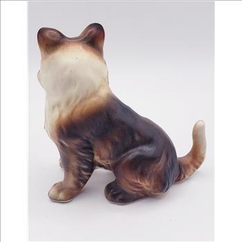 Vintage Ceramic Collie Dog Figurine - Made in Japan