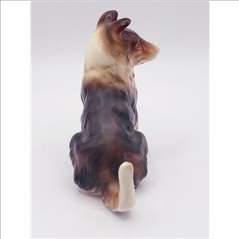 Vintage Ceramic Collie Dog Figurine - Made in Japan