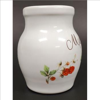 Vintage REVOL France Porcelain Mustard Jar