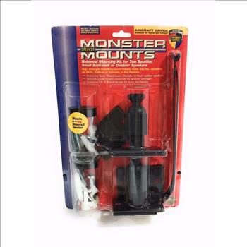Monster Cable Mmumk-B Wall/Ceiling Universal Speaker Mounting KIT 8lbs Capacity