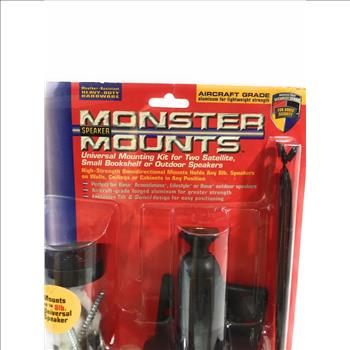 Monster Cable Mmumk-B Wall/Ceiling Universal Speaker Mounting KIT 8lbs Capacity