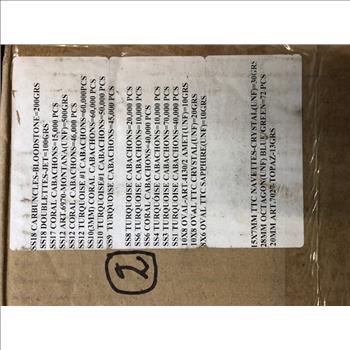 50 Pound Box Jewelry Stones Unclaimed Baggage Value $30,000