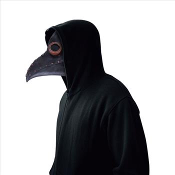 Plague Doctor Long Beak Faux Leather Latex Steampunk Bird Face Mask