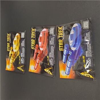 3 PCS Star Trek The Original Series Mega Bloks 2016 SDCC Exclusive 50th USS Enterprise
