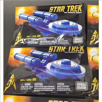 9 PCS Star Trek The Original Series Mega Bloks 2016 SDCC Exclusive 50th USS Enterprise