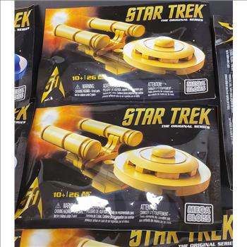 9 PCS Star Trek The Original Series Mega Bloks 2016 SDCC Exclusive 50th USS Enterprise
