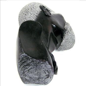 Shona Serpentine Bust of an African Man-by Artist T.M.Gidi