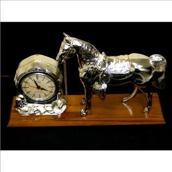 1950's Western Horse Mantle Clock
