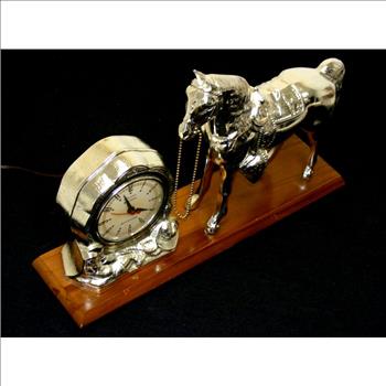 1950's Western Horse Mantle Clock