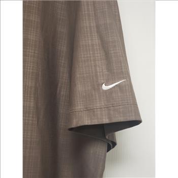 Nike Men's Dri-Fit Brown Golf Shirts Sz XL, Made in Cambodia