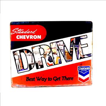 Looking Standard Chevron Metal Sign