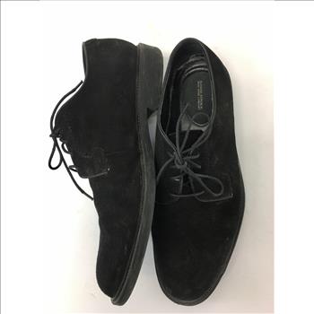 Mens Banana Republic Black Suede Oxford Shoes, 11