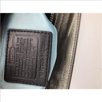 Coach Grey Patent Leather Zoe Hobo Bag #12735 Retail $398