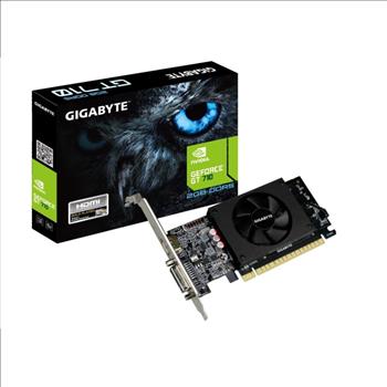 Gigabyte GeForce GT 710 2GB Graphic Cards and Support PCI Express 2.0 X8 Bus Interface 