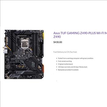 ASUS Z490-Plus Wi-Fi - Fi