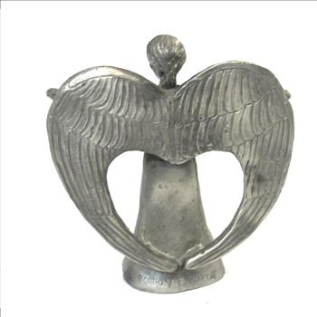 Pewter Angel Figurine- Signed