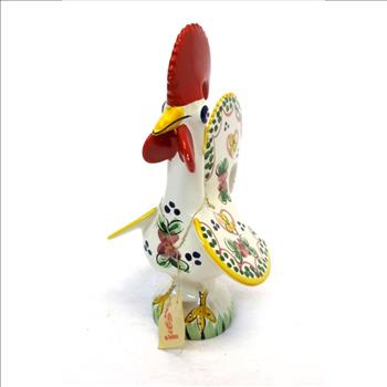 Vintage Ceramic Rooster of Luck and Happiness made in Portugal