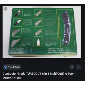 Contractor Grade TURBOCUT 6 in 1 Multi Cutting Tool - MSRP $79.00
