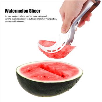 Watermelon Melon Slicer Server Knife Cutter Corer Scoop Stainless Steel Tool