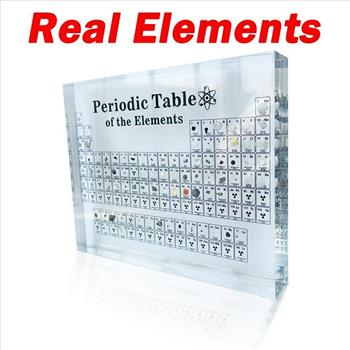 Periodic Table of Elements Table Display Chemistry Real Elements Chart