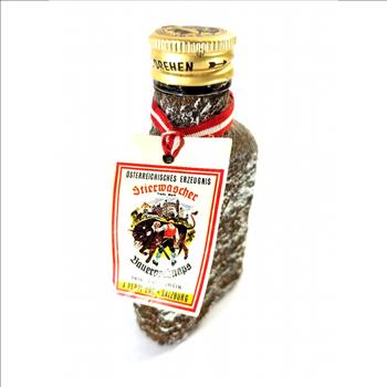 Vintage German Small Glass Bottle Flask