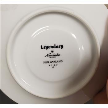 Vintage Noritake Legendary Silk Garland 3792 Bone China Tea Cup and Saucer Sri Lanka