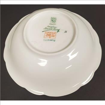 Vintage Schumann Original Bridal Rose Bavaria Germany Porcelain Scalloped Bowl