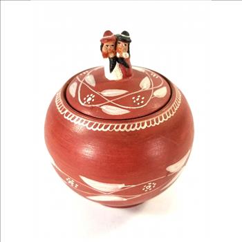 VTG Hand Painted Minka Peru Pottery Jar
