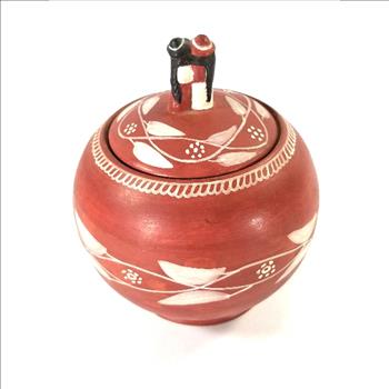 VTG Hand Painted Minka Peru Pottery Jar