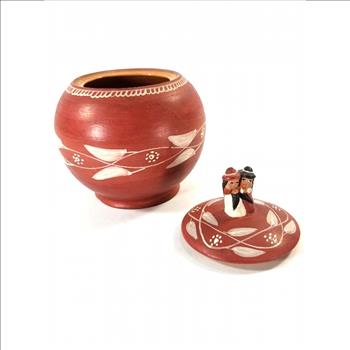 VTG Hand Painted Minka Peru Pottery Jar